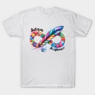 Puzzle Feather Autism Awareness Gift for Birthday, Mother's Day, Thanksgiving, Christmas T-Shirt